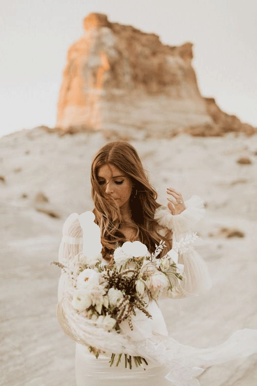 تک عکس عروس در بیابان