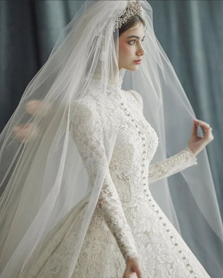 مدل لباس عروس حجابی جدید