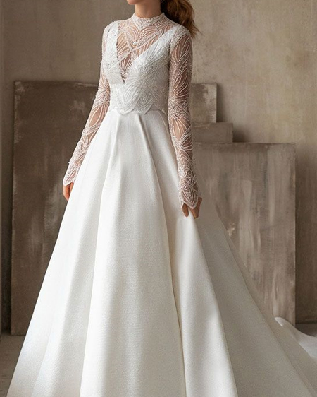 جدید ترین مدل هاي‌ لباس عروس بلند