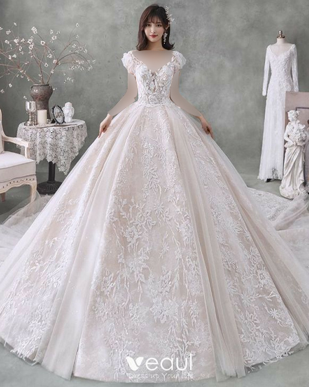 مدل لباس عروس پف دار شیک