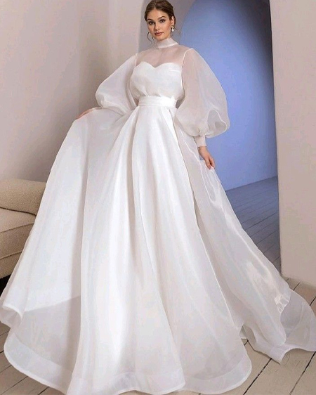 مدل لباس عروس جذاب حریر