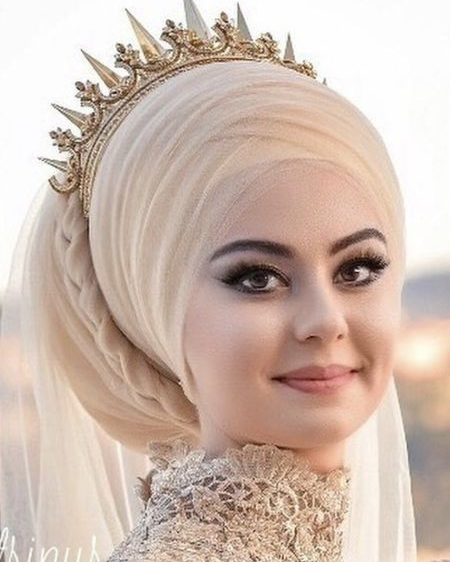 کلاه حجاب شیک برای عروس